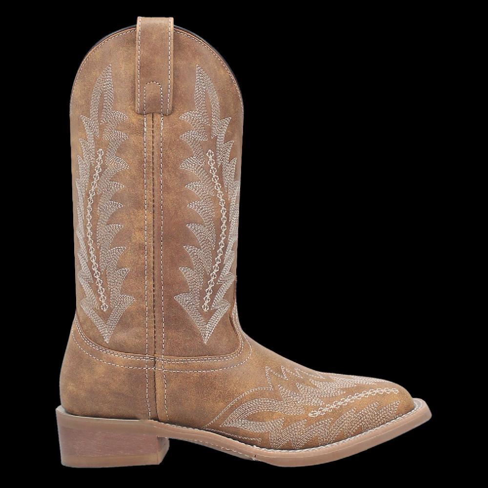 Laredo Off White/Tan Cheyenne Women's Leather Boots 5717