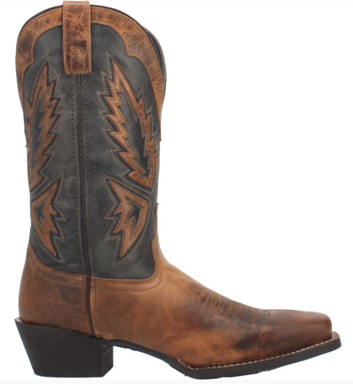 Laredo Tan and Dark Blue Seaver Mens Boots 68328