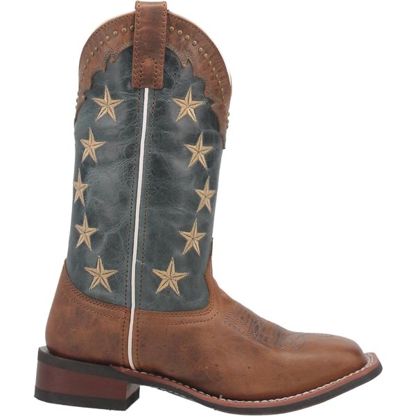 Laredo Tan/Blue Denim Early Star Women's Western Boots 5897