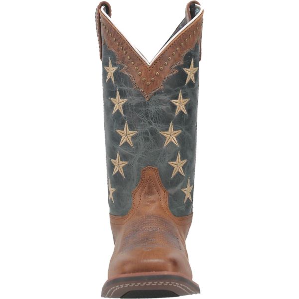 Laredo Tan/Blue Denim Early Star Women's Western Boots 5897