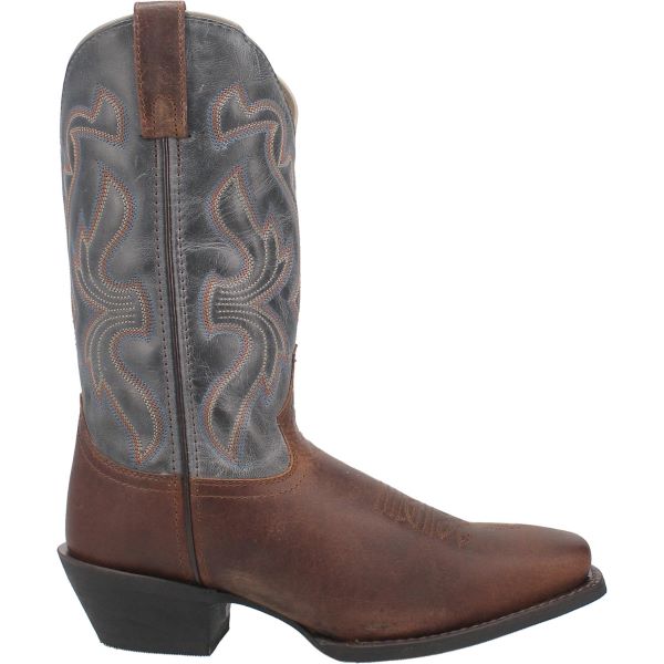 Laredo Tan/Blue McKinney Mens Cowboy Square Western Boots 68556