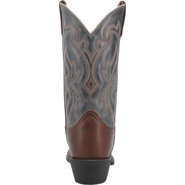 Laredo Tan/Blue McKinney Mens Cowboy Square Western Boots 68556