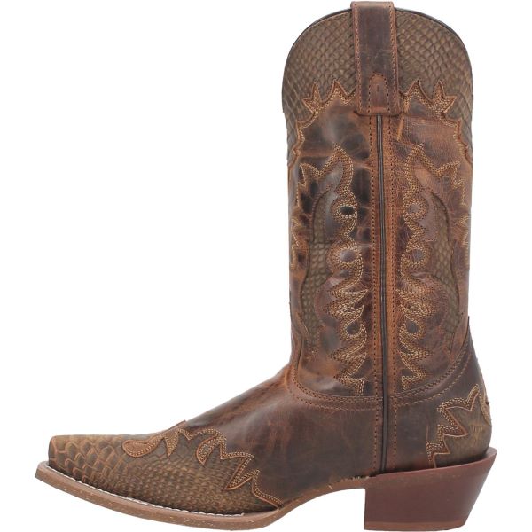 Laredo Tan Lexington Men's 12 Inch Snip Toe Western Boots 68548