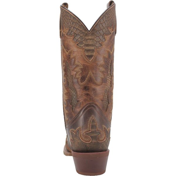 Laredo Tan Lexington Men's 12 Inch Snip Toe Western Boots 68548