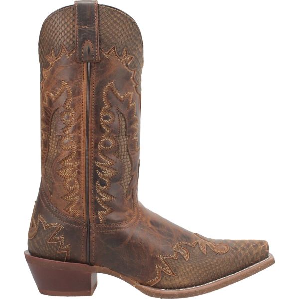 Laredo Tan Lexington Men's 12 inch Snip Toe Western Boots 68548