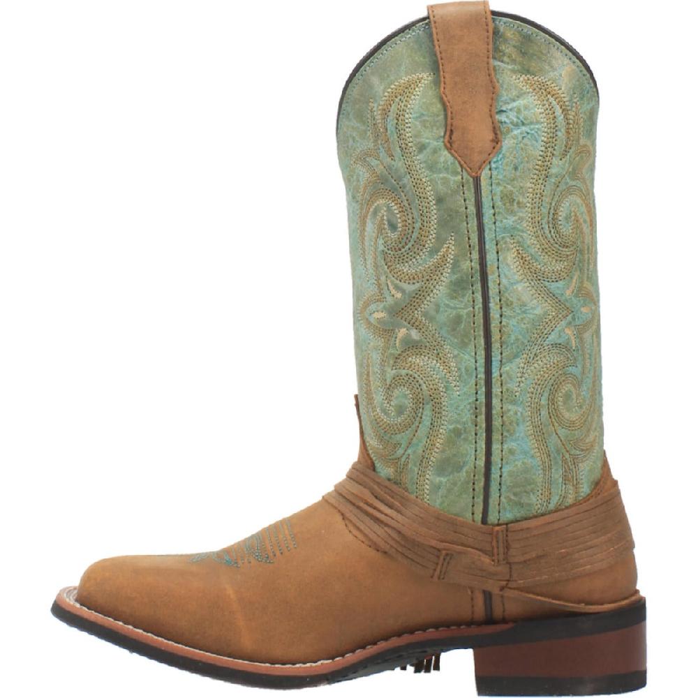 Laredo Tan With Turqouise Sadie Ladies' Boots 5847