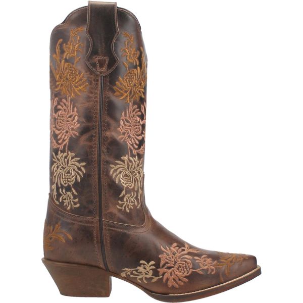 Laredo Tobacco Sylvan Snip Toe 12 Inch Women's Western Boots 54271