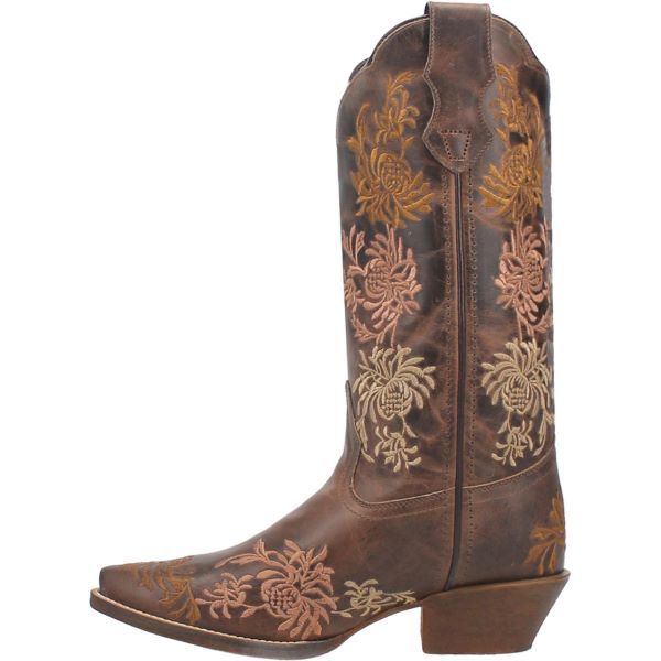 Laredo Tobacco Sylvan Snip Toe 12 Inch Women's Western Boots 54271