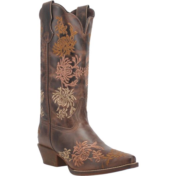 Laredo Tobacco Sylvan Snip Toe 12 inch Women's Western Boots 54271