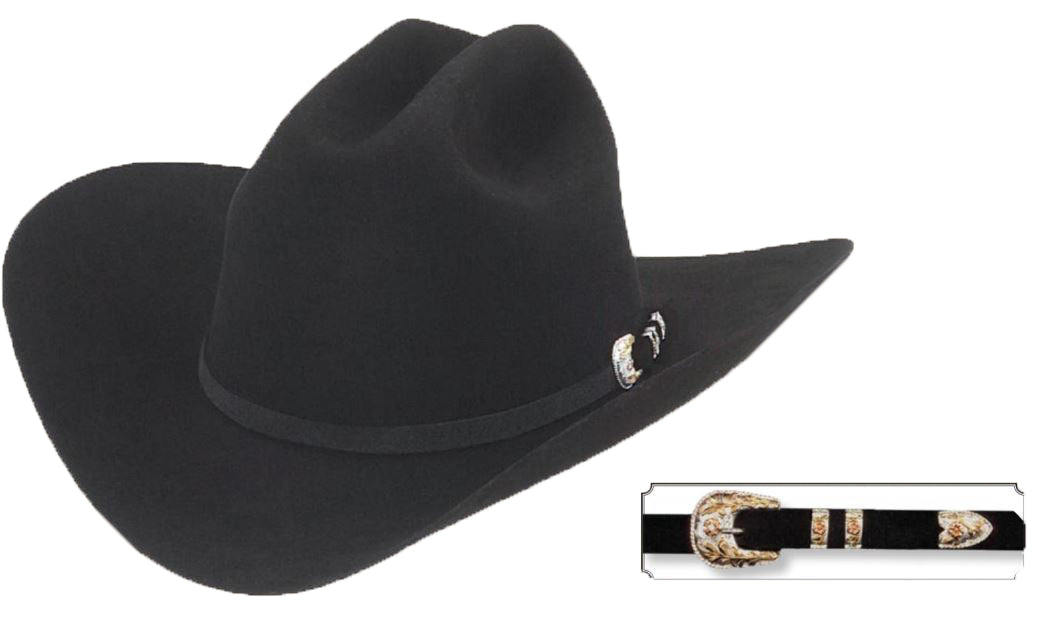 Larry Mahan Black 500X Superior Western Hat MF5C65SUPE-BLK