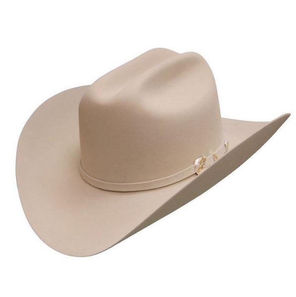 Larry Mahan Silverbelly 1000X Imperial Mink Fur Hat with Handcrafted Carrying Case MF1M65IMPE-BEL