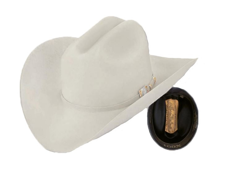 Larry Mahan Silverbelly 100X Independencia Fur Felt Cowboy Hat MF1C65INDE-BEL