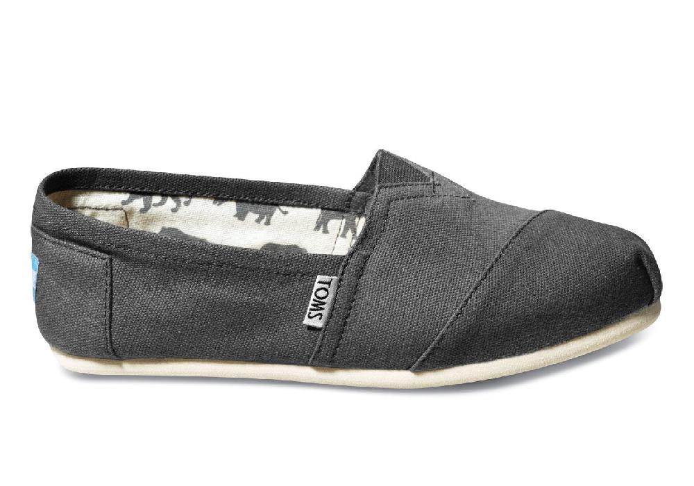 001001B07-GREY Classic Canvas Slip On