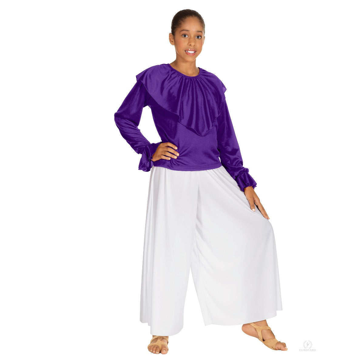 13736C Child Eurotard Shawl Blouse