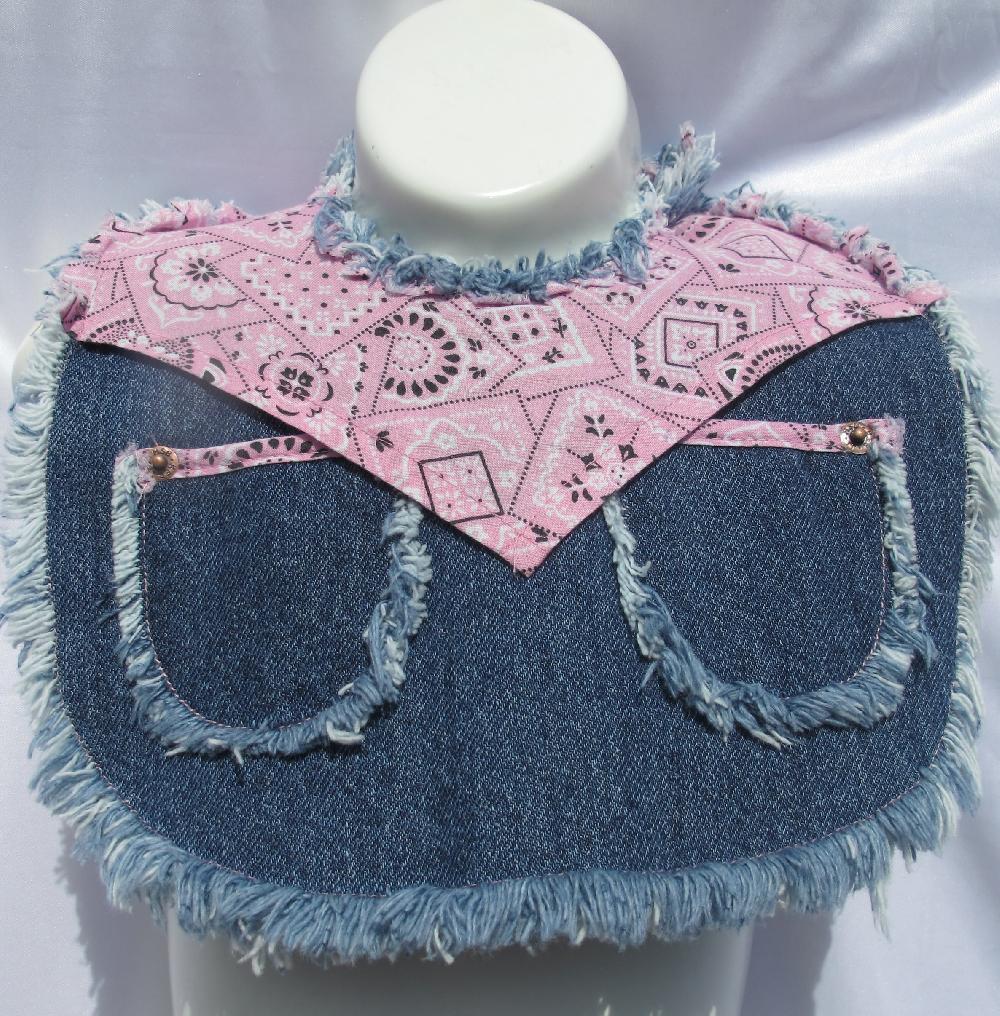 14BIB Pink Childrens Western Bib