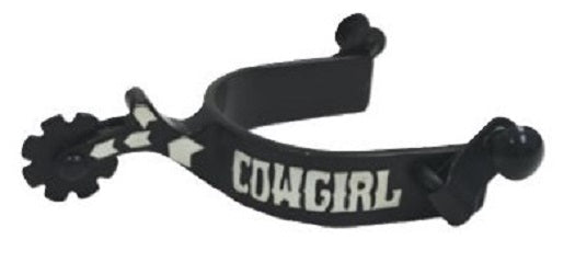 215652 Black Steel Cowgirl Youth Spur