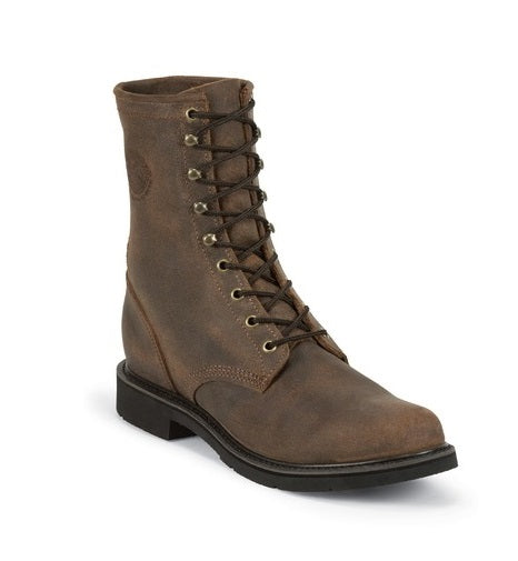 472 8in Justin Mens Work Boots