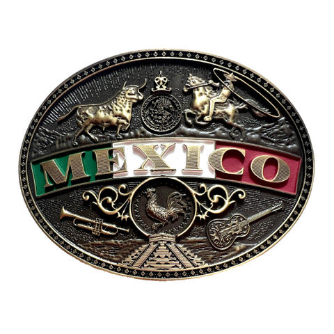 Andwest Mexico Heritage Buckle HER020-06