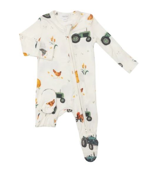 Angel Dear Bamboo Zipper Footie 651