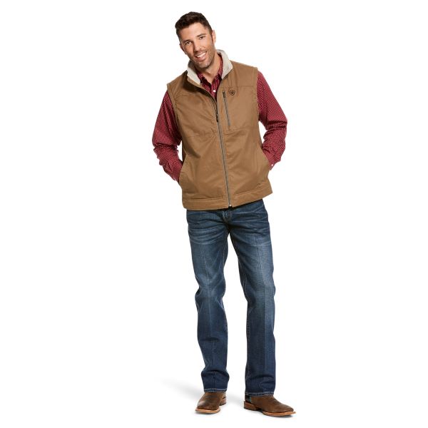Ariat Cub Grizzly Canvas Mens Vest 10028416