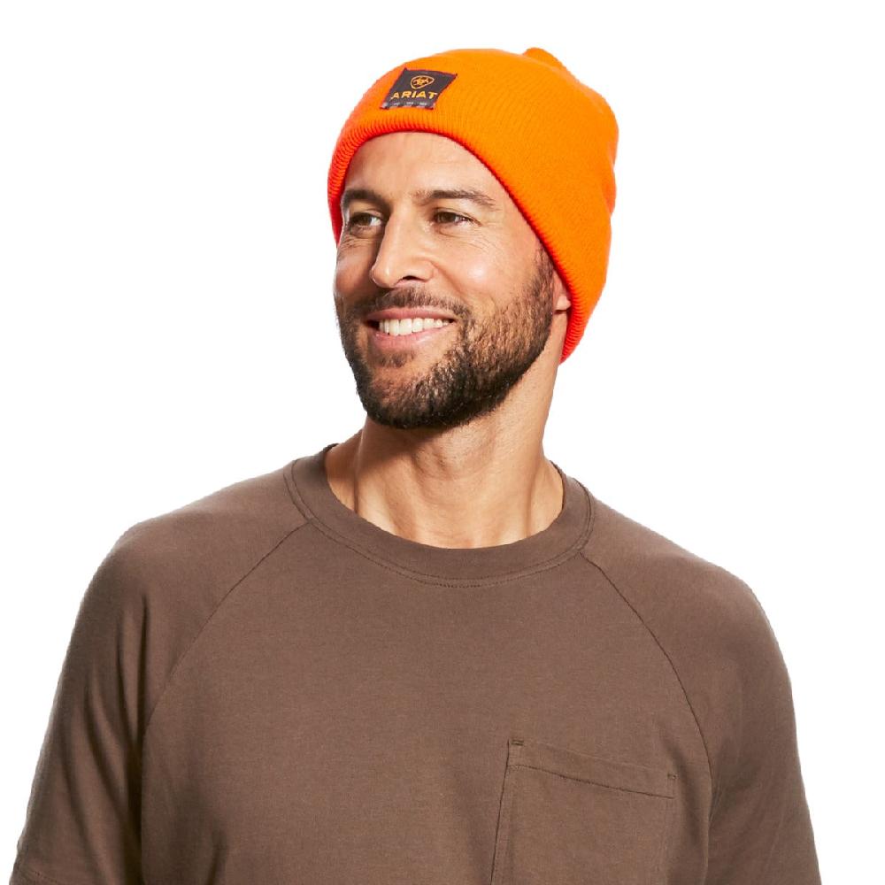 Ariat Orange Rebar Watch Cap 10024504