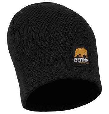 Berne Black Mens Knit Beanie H149