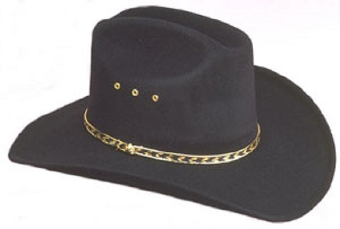 BFF-25 Black Faux Felt Western Cowboy Hats