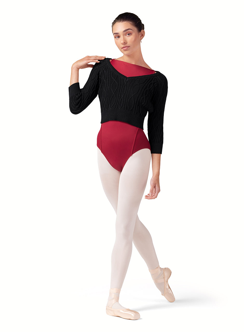 Bloch V Neck Raglan Knit Z30013