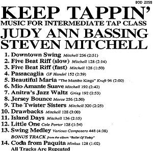 BOD2058 Keep Tappin Music for Tap Class