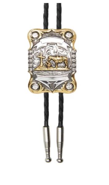 BOL131 Scalloped Praying Cowboy BoloTie