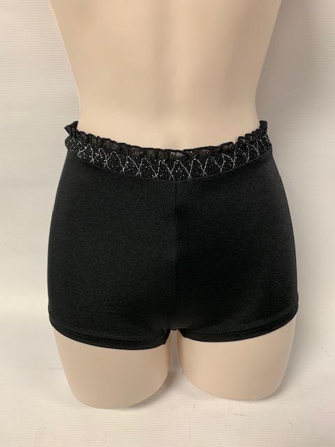 Capezio Black Smocking Girls Shorts 11496C