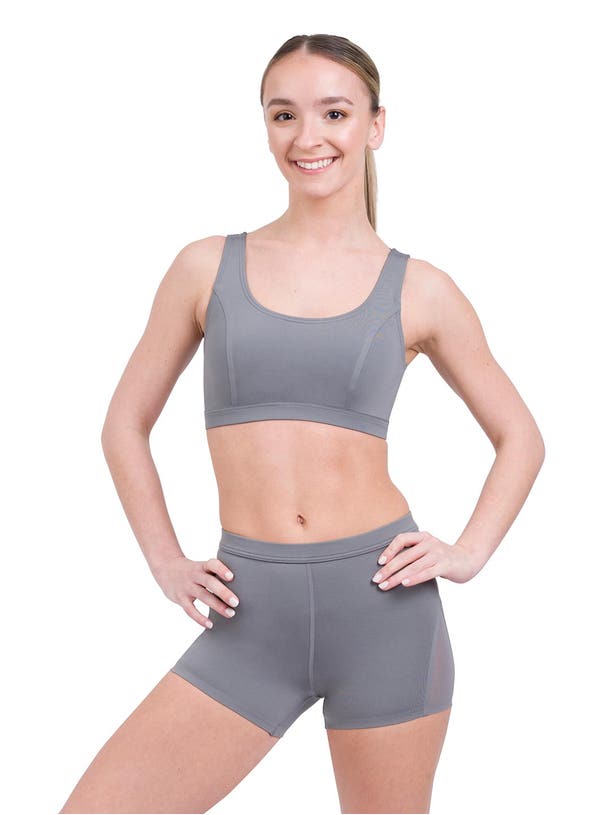 Capezio Grey Tech Tank Bra Top 11284W-GRY