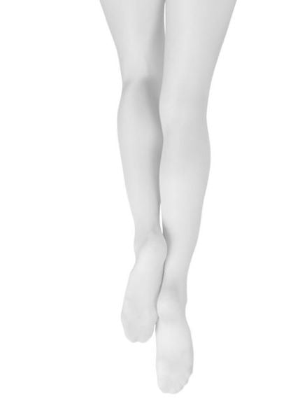 Capezio White Ultra Shimmery Tights 1808C