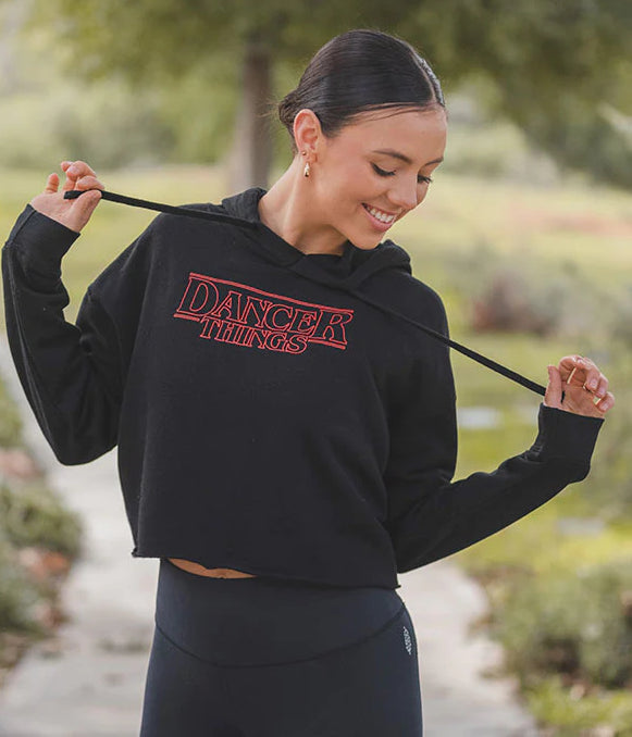 Covet Dancer Things Crop Hoodie DT-CH