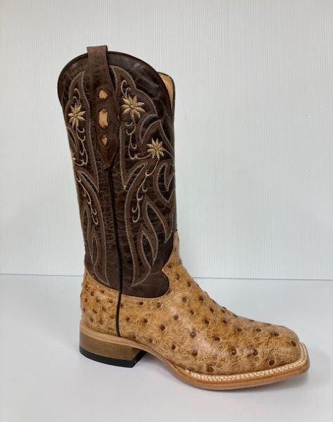 Cowtown Tan Ostrich Print Womens Boots Q477