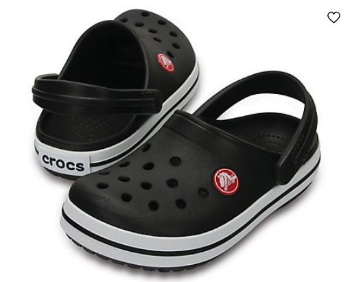 Crocs Black Kids' Crocband Clogs 204537