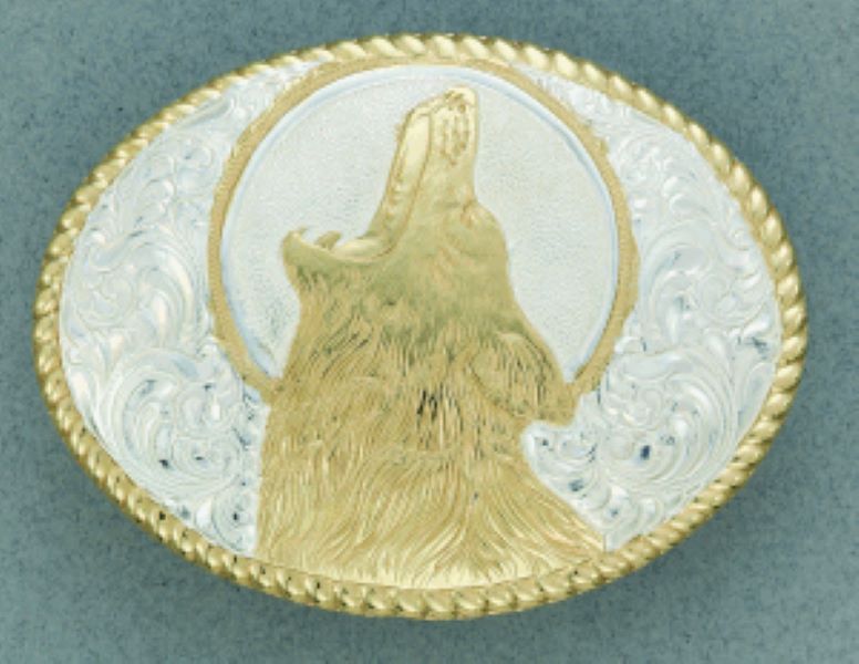 Crumrine Classic Wolf Buckle C01572