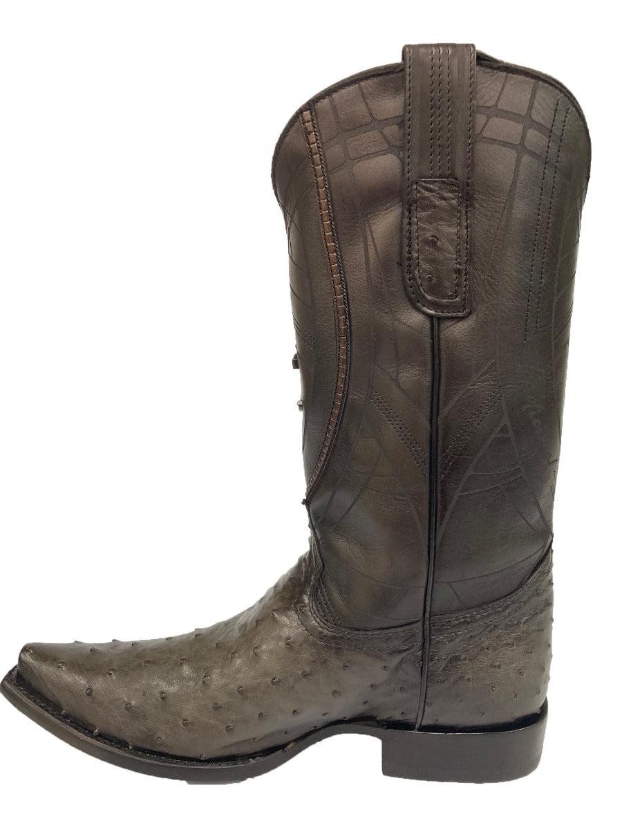 Cuadra Flame Grey Ostrich Men's Boots CU838