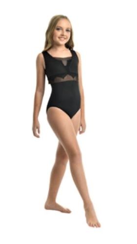 Danznmotion Chanel Leotard 23128C-BLK