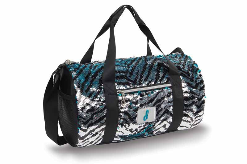 Danznmotion Zebra Sequin Duffle B20523