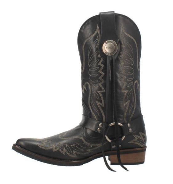 DINGO MENS WESTERN HARNESS BLACK BOOT DI299