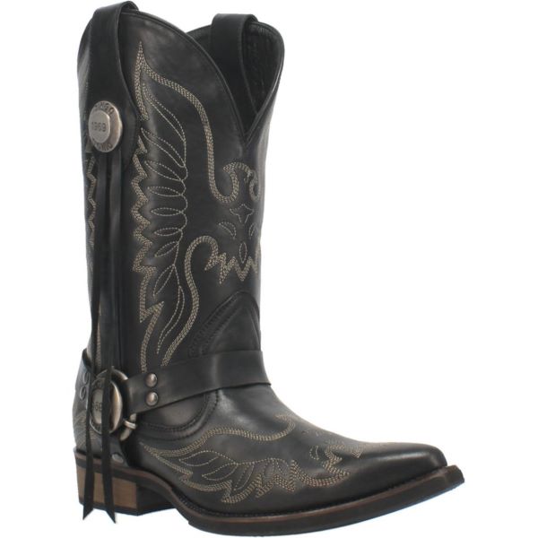 DINGO MENS WESTERN HARNESS BLACK BOOT DI299