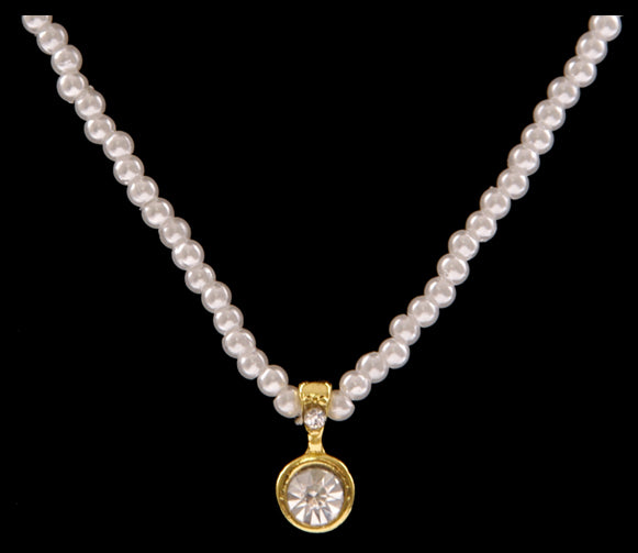 EN1900 Silver Strike Pearl Kids Jewelry Set