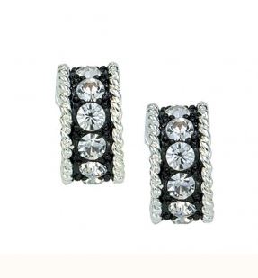 ER1032 Crystal Shine Small Hoop Earrings