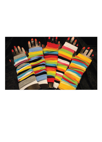 F39 Striped Armwarmers