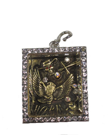 FSP0112BB Brass Burnish Hope Pendant