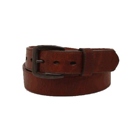 GB147 Brown Leather 1 1/2inch 3D Mens Belts
