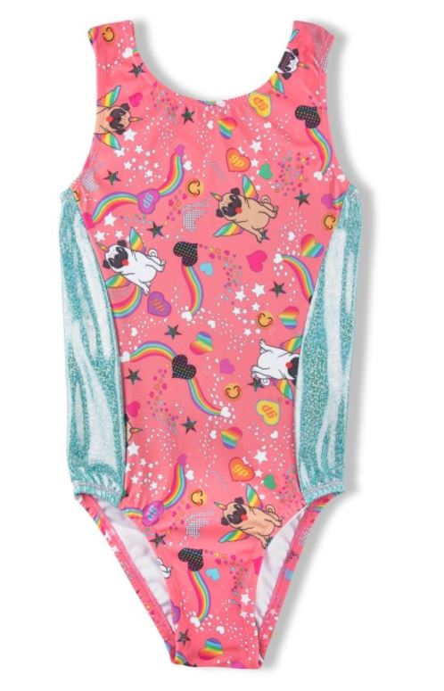 Girl Power Pugicorn Girls Leotard LE105