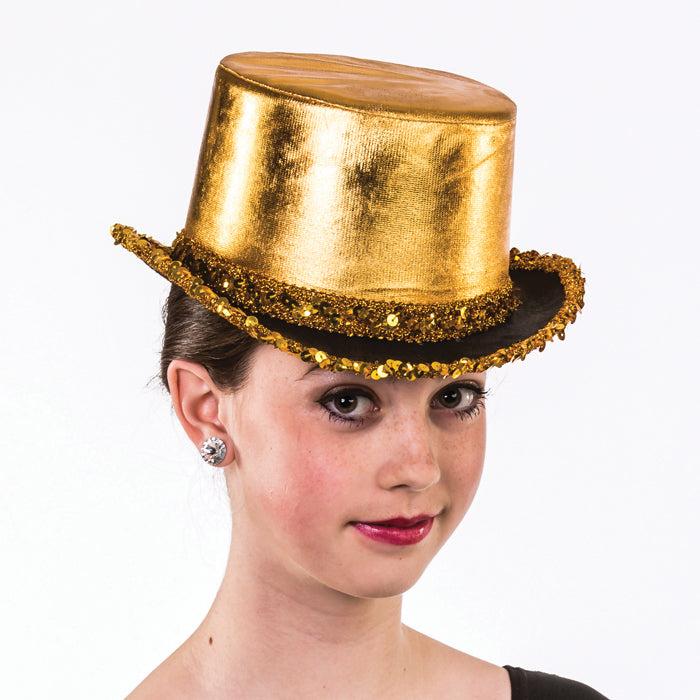 H-109 Lame Top hat with Trim
