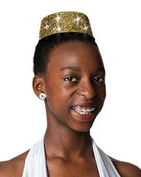 H-38(sm) Glitter Pillbox Hat (Sm)